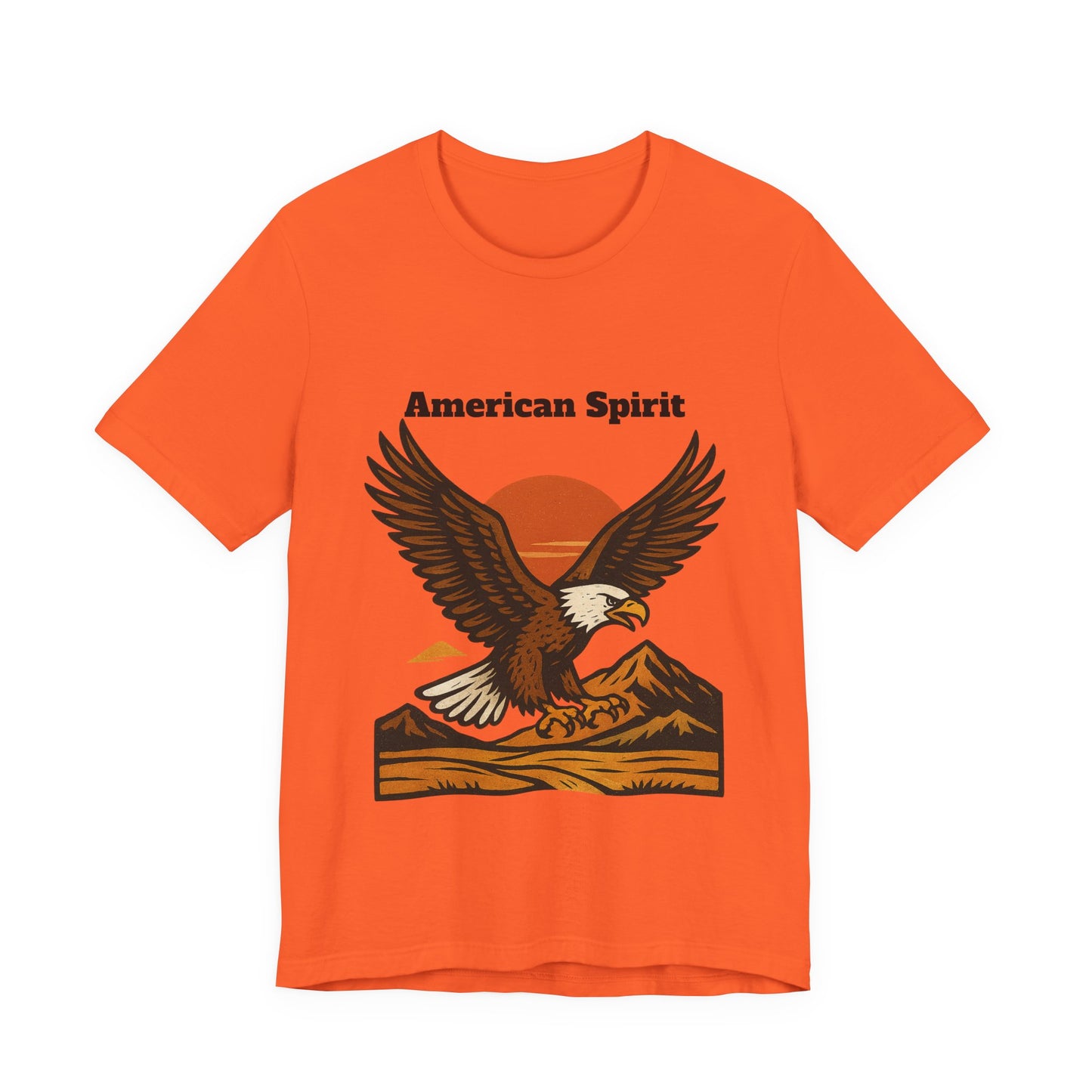 American Spirit Eagle Tee | Unisex Jersey Short Sleeve T-Shirt, Casual Wear, Gift for Nature Lovers, Patriotic Apparel, Outdoor Adventure