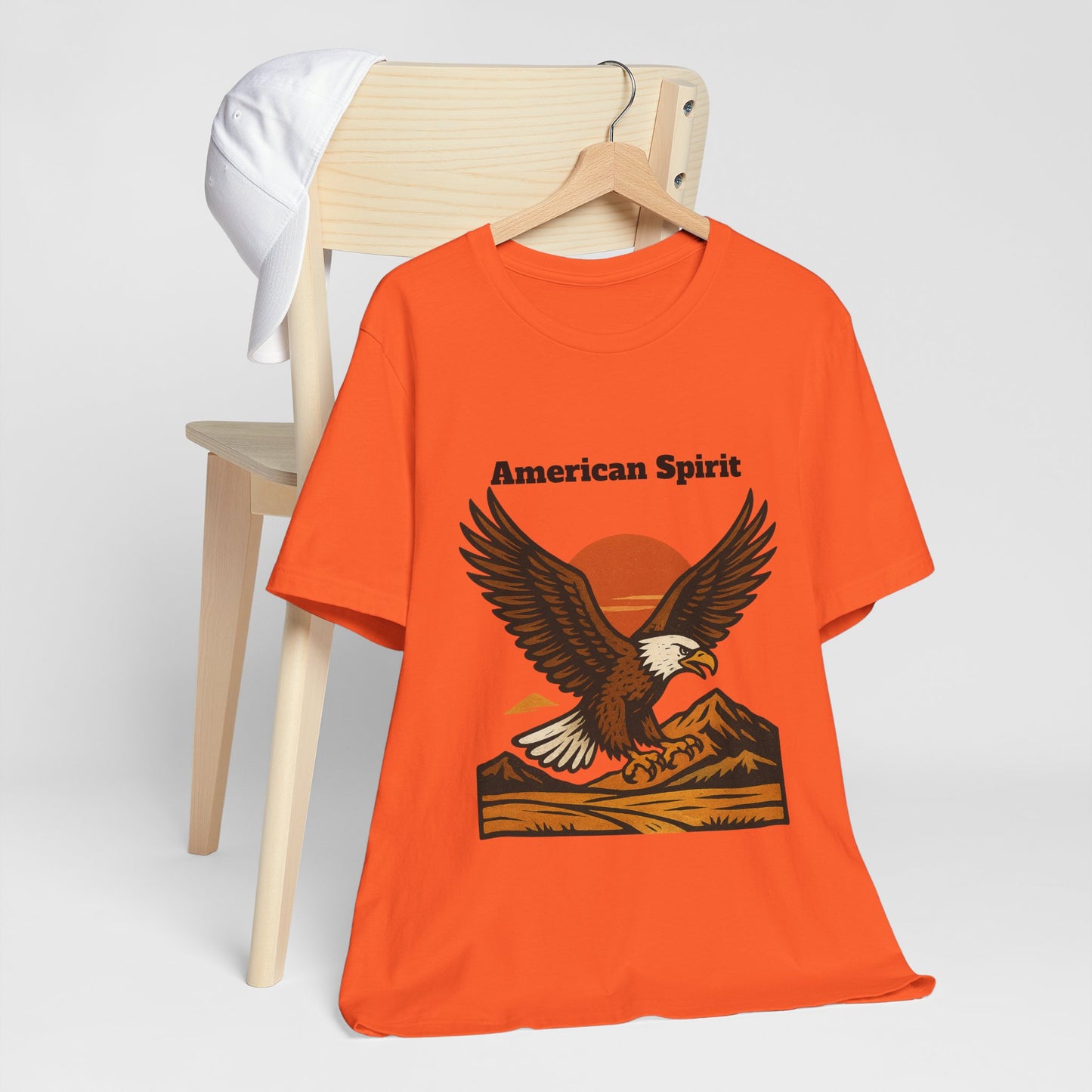 American Spirit Eagle Tee | Unisex Jersey Short Sleeve T-Shirt, Casual Wear, Gift for Nature Lovers, Patriotic Apparel, Outdoor Adventure