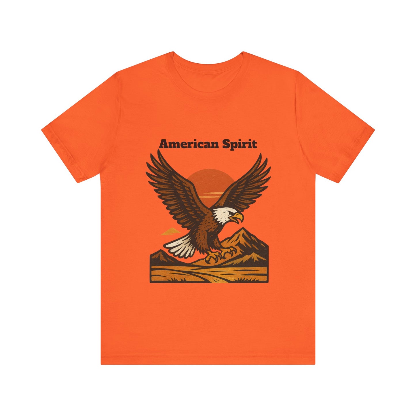 American Spirit Eagle Tee | Unisex Jersey Short Sleeve T-Shirt, Casual Wear, Gift for Nature Lovers, Patriotic Apparel, Outdoor Adventure