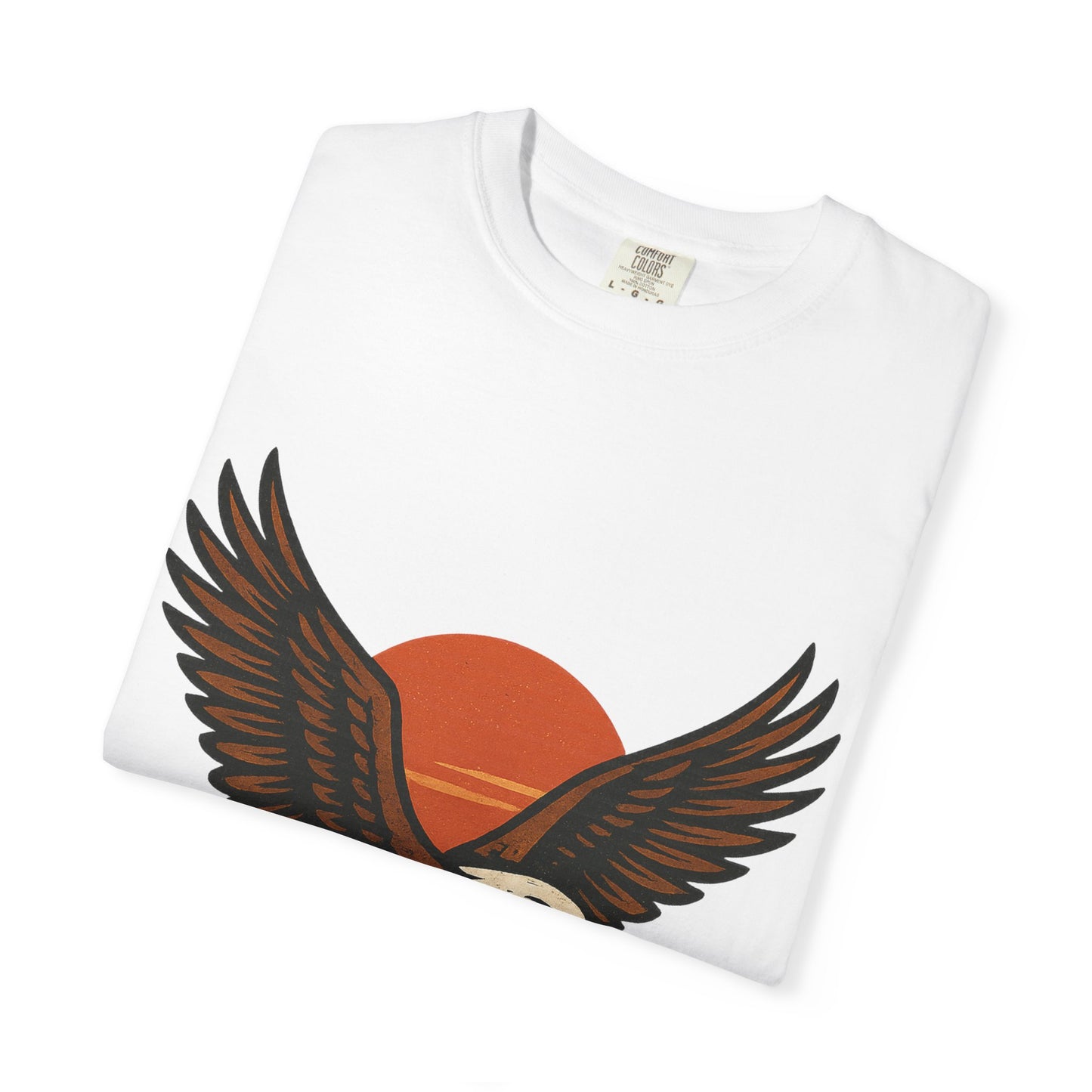 T-shirt Aigle Majestueux – Illustration Vintage au Coucher du Soleil