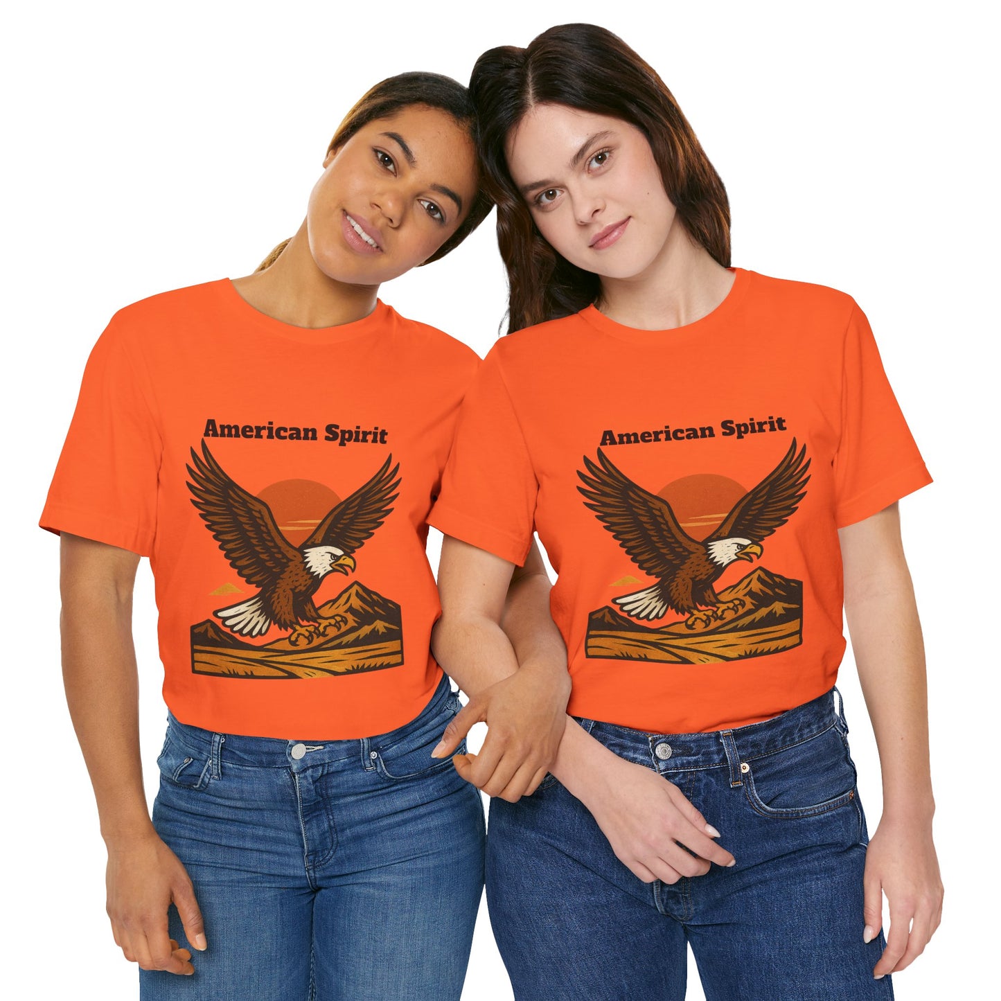 American Spirit Eagle Tee | Unisex Jersey Short Sleeve T-Shirt, Casual Wear, Gift for Nature Lovers, Patriotic Apparel, Outdoor Adventure