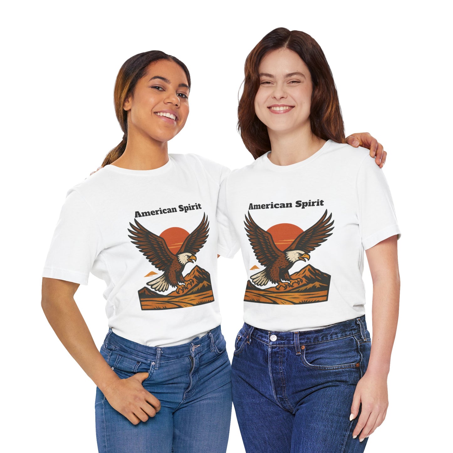 American Spirit Eagle Tee | Unisex Jersey Short Sleeve T-Shirt, Casual Wear, Gift for Nature Lovers, Patriotic Apparel, Outdoor Adventure