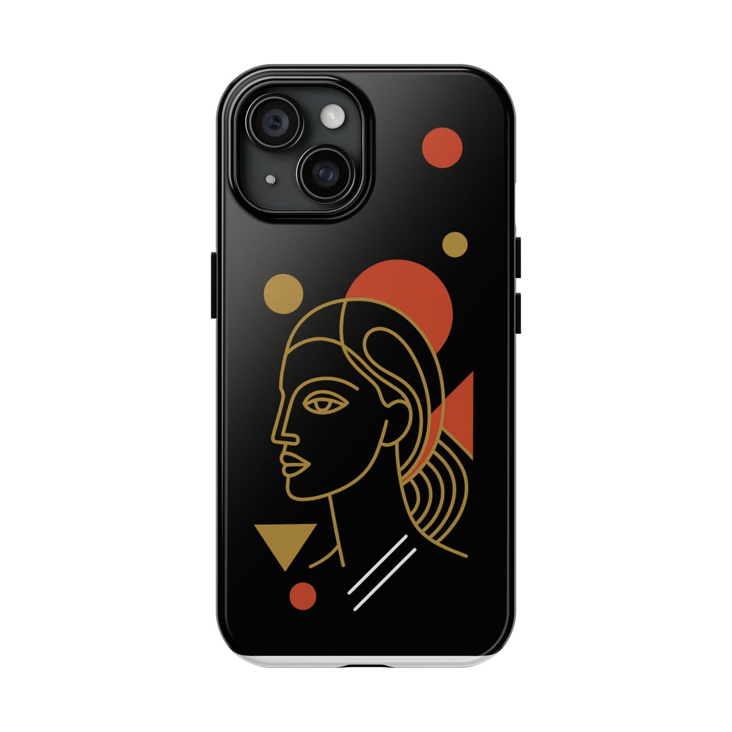 Abstract Art Tough Phone Case for Trendy Protection, Stylish Phone Cover, Gift for Her, Modern Design, Chic Accessory