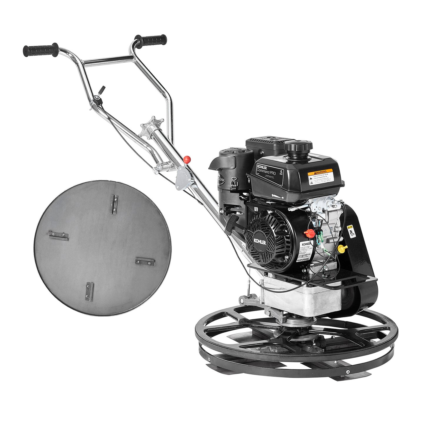 VEVOR Truelle À Ciment Conducteur Marchant À Essence 610 Mm 6 CV Lame Flottante