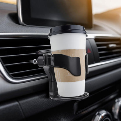 Porte Gobelet Voiture, Lot De 2 Porte-Gobelets Universels Pour Voiture, Support De Ventilation Réglable, Support De Bouteille Pour Cendrier De Voiture, Tasse À Café, Boisson Et Tasse À Café
