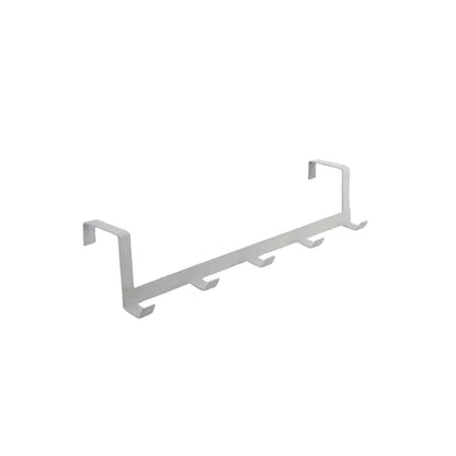 1 Piece of Household Space Saving Five Hook Door Hanger Hook Easy to Install Modern Style Durable Jacket Storage Rack