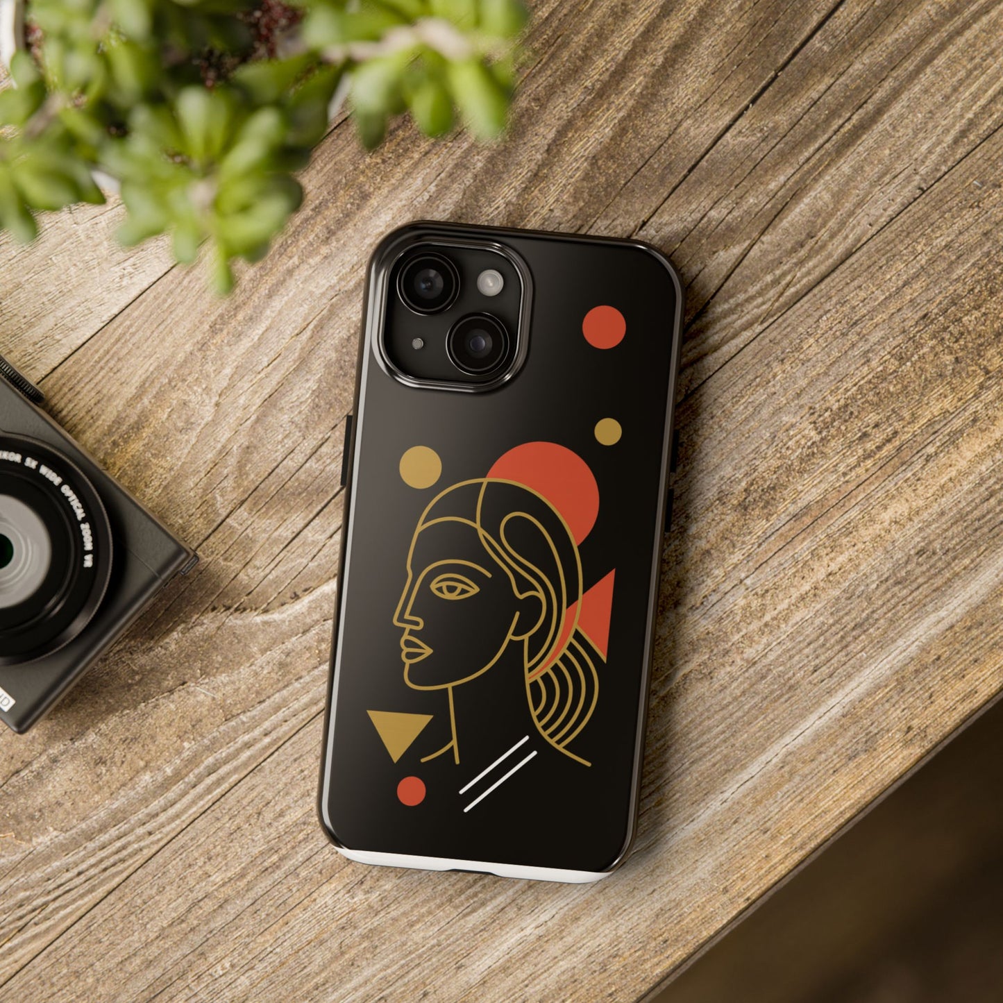 Abstract Art Tough Phone Case for Trendy Protection, Stylish Phone Cover, Gift for Her, Modern Design, Chic Accessory