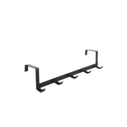 1 Piece of Household Space Saving Five Hook Door Hanger Hook Easy to Install Modern Style Durable Jacket Storage Rack