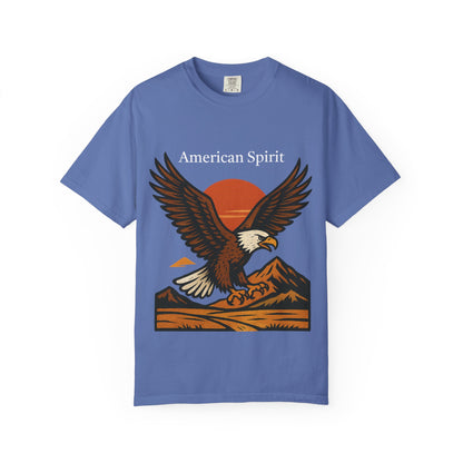 T-shirt Aigle Majestueux – Illustration Vintage au Coucher du Soleil