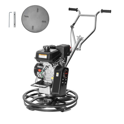 VEVOR Truelle À Ciment Conducteur Marchant À Essence 610 Mm 6 CV Lame Flottante